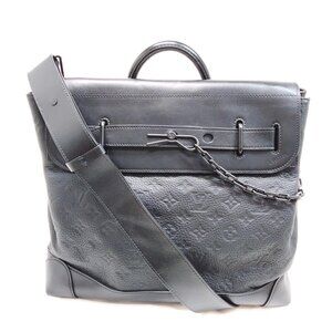Louis Vuitton Steamer PM black Taurillon Leather Hand Bag mon-1477-090525